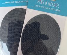 2 Set Iron On Denim Patches