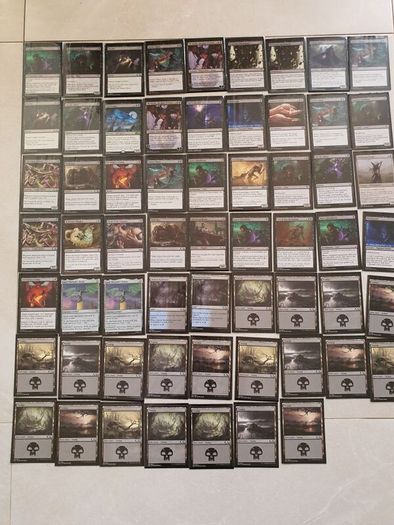MTG Magic The Gathering Black Horror Deck approx 60 cards
