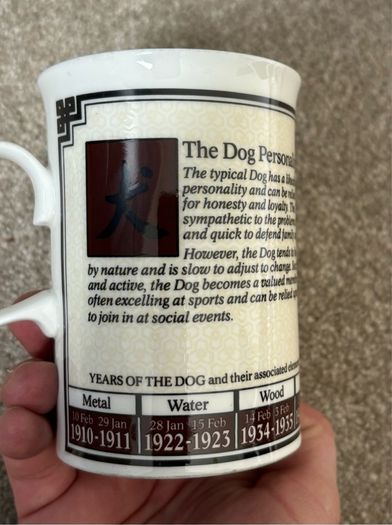 Year Of The Dog China Mug