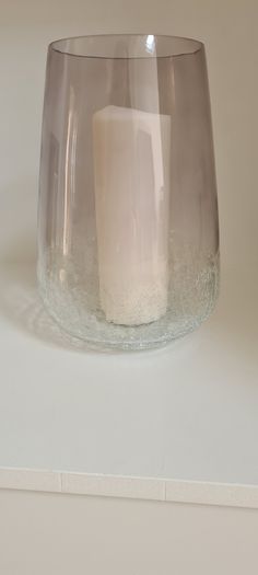 Crackled base vases with smokey tint- cash and collection only