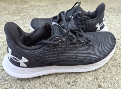 Under Armour Men's UA Charged Edge Trainers Black / Castlerock / White - AW25  UK Foot Size 8