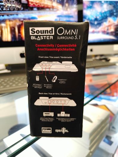 Creative Sound Blaster Omni Surround 5.1 SB1560 600 Ohm Headphone Amp Dual Mic