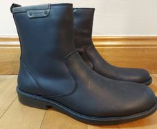GANT RRP 190 Eur Haynes Black Texas Leather Zip Up Ankle Boots real leather rubber sole Size UK 9 new