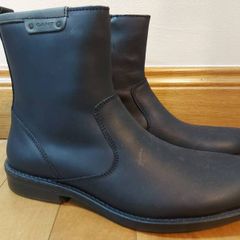 GANT RRP 190 Eur Haynes Black Texas Leather Zip Up Ankle Boots real leather rubber sole Size UK 9 new