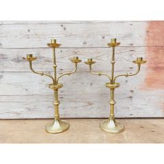 Pair of Brass Candelabras  KAS245