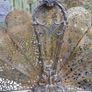 Antique Original Art Deco Brass Fan Fireplace Screen 32" Image 8