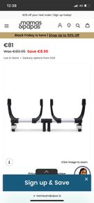 bugaboo donkey car seat double adaptor