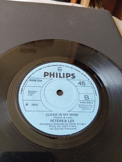 By your side 7" vinyl single Irish pressing PETERS and LEE