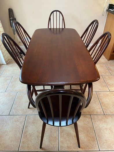 Ercol Vintage Dining Table & Chairs