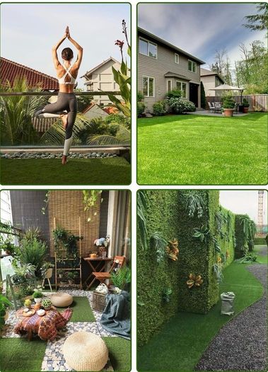 Artificial Grass, 30mm Pile Height Astro Turf, 2 x 3m Fake Grass