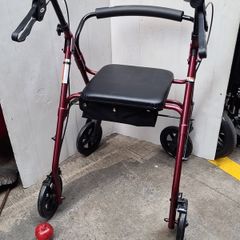 Days aluminium rollator walking aid with four wheels,