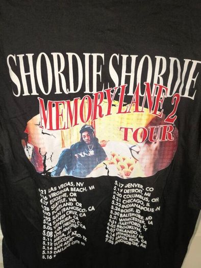 t Shordie Shordie Memory Lane 2 Tour size large