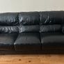 Black leather couch suite Image 9