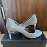 Dune Metallic heels size 38 includes spare heel tips, only worn once Image 2
