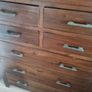 8 Drawer Dresser & Mirror. Solid Mahogany. Very heavy Image 2