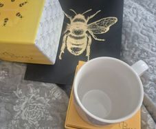 Bee mug in box with gift bag new. Tippery rrp e18
