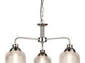 Satin Silver Finish Ceiling Light Bistro
