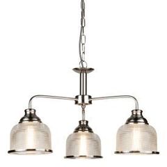 Satin Silver Finish Ceiling Light Bistro