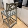 Set of Three IKEA Solid Wood Bar Chairs Image 3