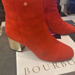 Amy Huberman Bourbon Red Ankle Boots