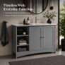 Bathroom Washbasin Cabinet with 2 Doors & Adjustable Shelves Image 5