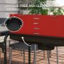Charcoal BBQ, with Five Position Grill Grate - Red Image 10