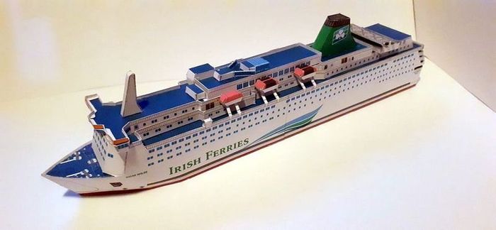 Oscar Wilde Irish Ferries Card Model Ferry Kit