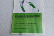 Shamrock Rovers v Bohemians 34 Programmes 1980 to 2023