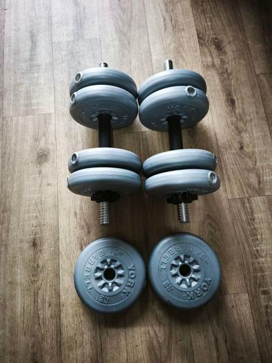 barbell and dumbbell set 6x2.3kg , 4x2.5kg