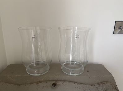 Pair of large glass vases