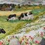 Hand Made Cross Stitch Embroidy - Classic Farm Scene Image 3