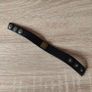 Black genuine leather bracelet Image 3