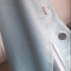Duck egg curtains two pairs