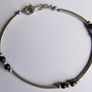 Vintage 925 Sterling Silver Tube Style Bracelet length 7,5" - 4,1g Image 5