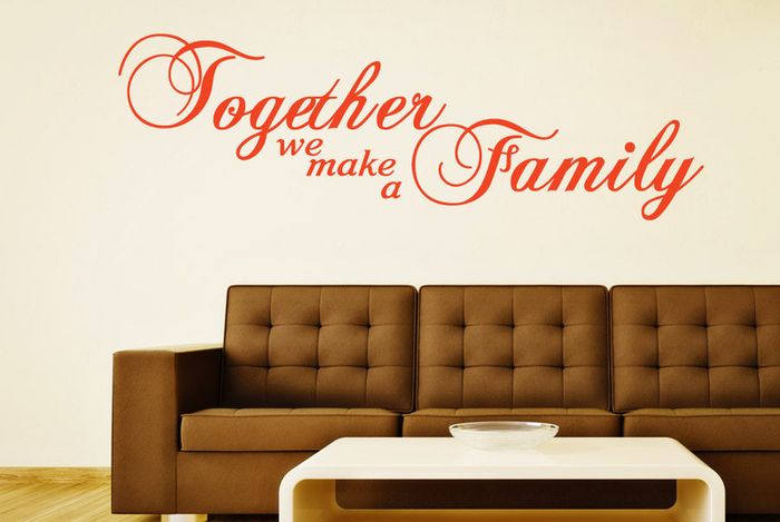 Together we make a family WALL STICKER