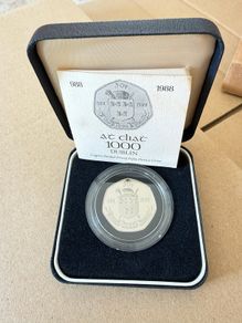 1988 Dublin Millenium 50p - Pristine