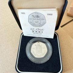 1988 Dublin Millenium 50p - Pristine