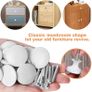 FREE P&P 24PCS Vintage Cabinet Knobs, Chic Drawer Knobs, Antique Kitchen Cupboard Handles, 30mm Round Furniture Door Knobs, White Image 6