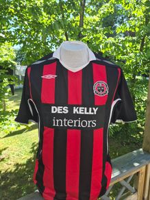 Bohemian FC matchworn shirt 2008 Mark Rossiiter Intertoto Cup.