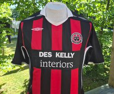 Bohemian FC matchworn shirt 2008 Mark Rossiiter Intertoto Cup.