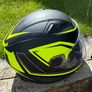 Duchinni D705 Syncro Full Face Motorcycle Helmet - Black/Neon Yellow L Image 2