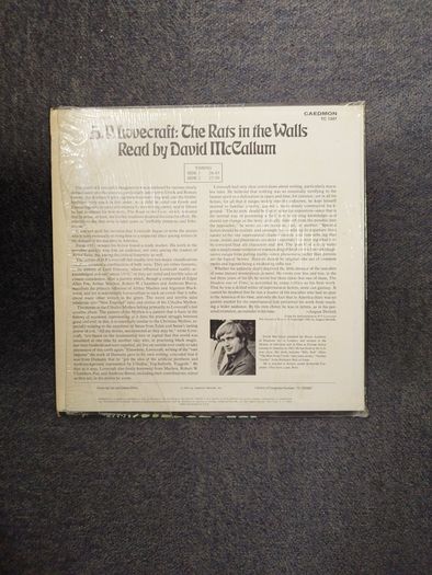 Hp Lovecraft Rats in the walls Read by David McCallum lp