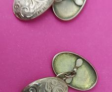 9 Ct Gold Gents Cuff Links 2.2g