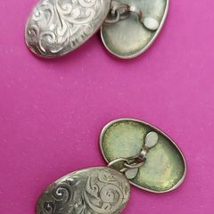 9 Ct Gold Gents Cuff Links 2.2g