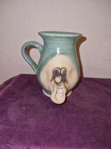 Irish Stoneware face mug