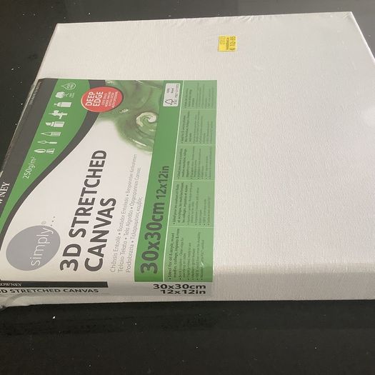 Daler Rowney 3D Canvas -  30 x 30 cm.  (X 3)
