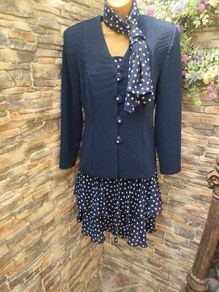 Vintage 80s 90s Joseph Ribkoff Creations 3 piece skirt suit size 10 Postage included