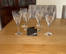 John Rocha Signature Waterford Crystal Set of 6 White Wine Glasses