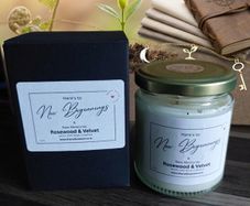 New Beginnings Scented Soy Wax Candle with Gift Box