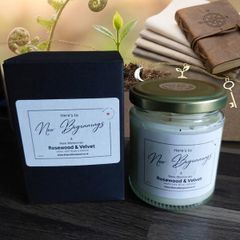 New Beginnings Scented Soy Wax Candle with Gift Box